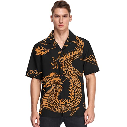 Amazon.com: visesunny Stylish Traditional Eastern Dragon Hawaiian